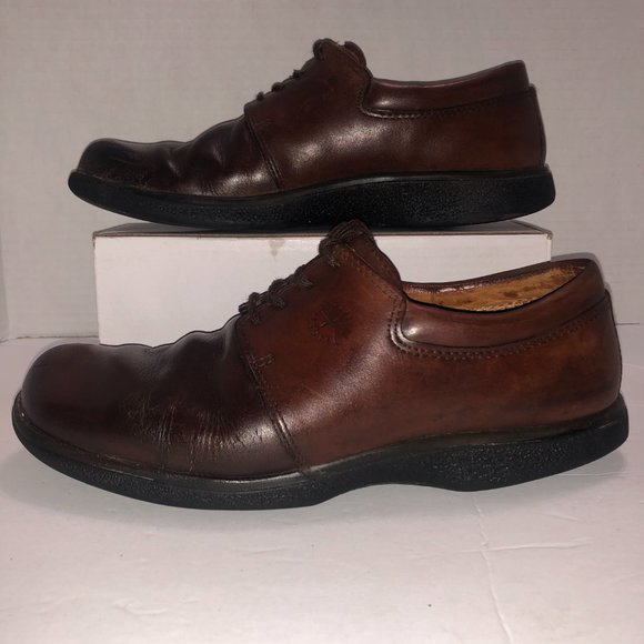 Ecco Comfort Men's Brown Lace-up Work Shoes Size EUR 39 US 6.5 - Picture 5 of 11